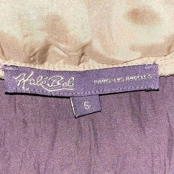Rare Vintage Hale Bob, Silk purple bohemian Dress - Picture 11 of 16
